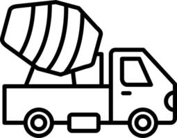 Cement Truck Vector Icon