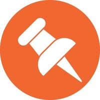 Push Pin Vector Icon