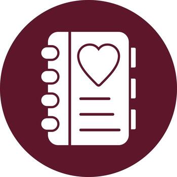 icono de vector de cuaderno