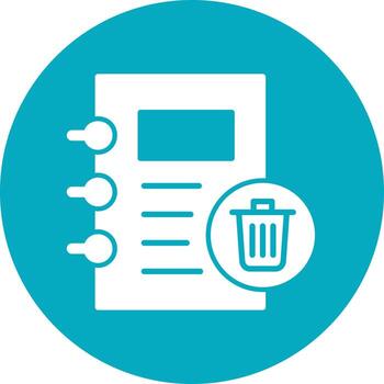 Notes Delete Vector Icon