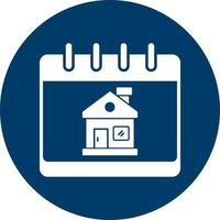 Home Calendar Vector Icon