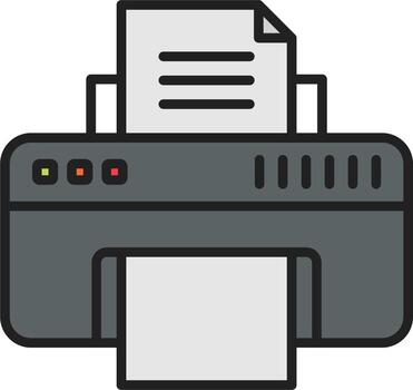 icono de vector de impresora