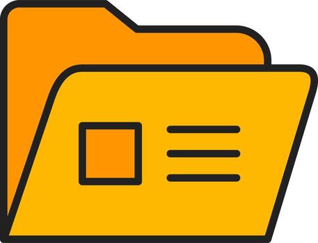 icono de vector de carpeta