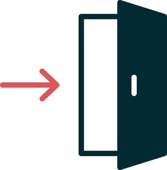 Exit Direction Vector Icon