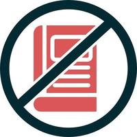 No Education Vector Icon