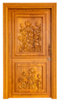 wooden door for decorative. png