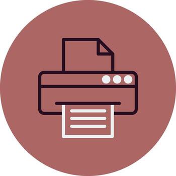 icono de vector de impresora