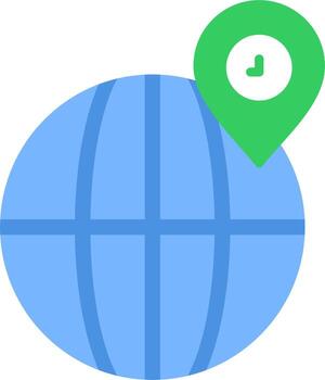 icono de vector de ubicación de globo