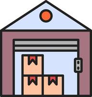 Warehouse Vector Icon