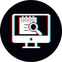 File Search Computer Vector Icon