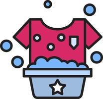 Washing Clothes Vector Icon