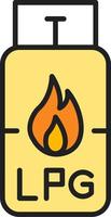 Gas Cylinder Vector Icon