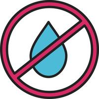 No Water Vector Icon