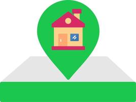 House Location Pin Vector Icon