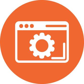 icono de vector de configuración del navegador