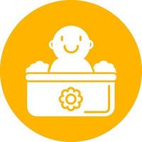 Baby Bath Vector Icon