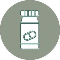 icono de vector de botella de pastillas