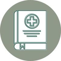 icono de vector de libro médico