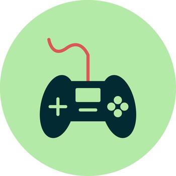 icono de vector de controlador de juego