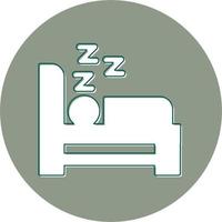 icono de vector de dormir