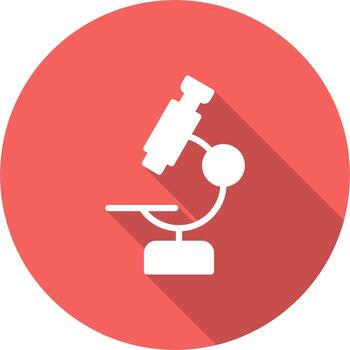 icono de vector de microscopio