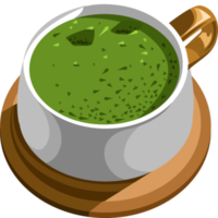 matcha verde chá png gráfico clipart Projeto