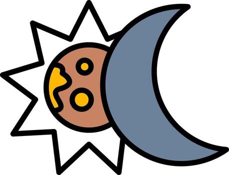 icono de vector de eclipse