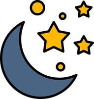 Moon And Stars Vector Icon