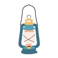 lamp kerosine cartoon illustration isolated vector