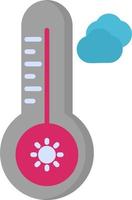 temperatura caliente vector icono