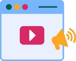 Video Marketing Vector Icon