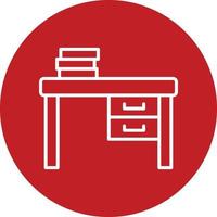 Work Desk Vector Icon