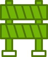 Traffic Barrier Vector Icon