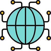 Digtal World Vector Icon