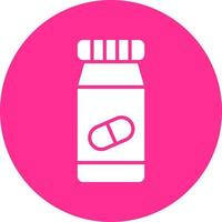 icono de vector de botella de pastillas