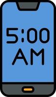 Smartphone Alarm Vector Icon