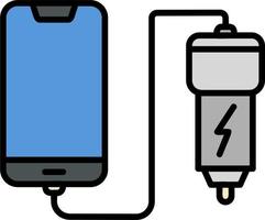 Car phone charging Vector Icon