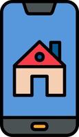 Smartphone House Control Vector Icon