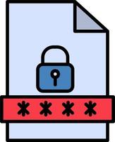 File Password Vector Icon