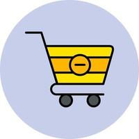 Delete Cart Vector Icon