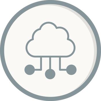 icono de vector de nube
