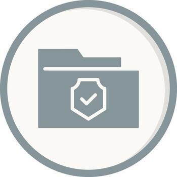 carpeta cifrado vector icono