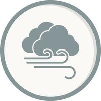 Cloudy Windy Vector Icon