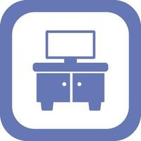 Tv Stand Vector Icon