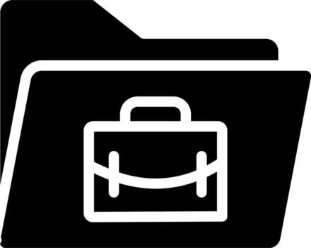 icono de vector de carpeta