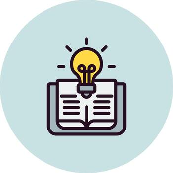 icono de vector de aprendizaje