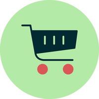 icono de vector de carrito de compras