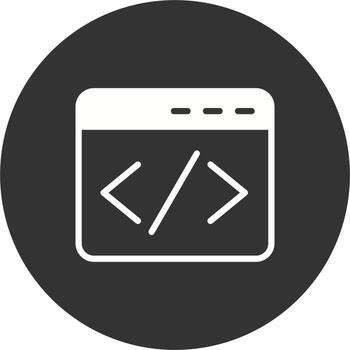 web navegador codificación vector icono