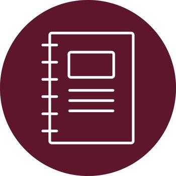 icono de vector de bloc de notas