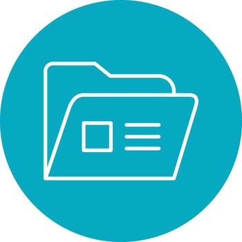 icono de vector de carpeta